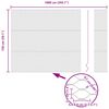 vidaXL Clôture hexagonale Gris 1.5 x 10 m Acier