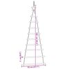 vidaXL Sapins de No&euml;l suspendus avec &eacute;toiles sup&eacute;rieures 2 pi&egrave;ces 55 x 120 cm Branche naturelle