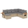 vidaXL Patio Sofa Set 7 place Beige and Grey