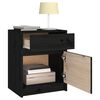 vidaXL Tables de chevet 2 pcs Noir 40x31x50 cm Bois de pin massif