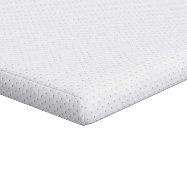 vidaXL Surmatelas Blanc 160 x 200 cm Tissu Jacquard