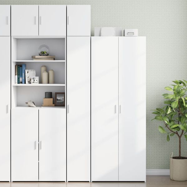 vidaXL Armoire de rangement mince blanc 30x42,5x225 cm