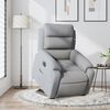 vidaXL Fauteuil inclinable &eacute;lectrique gris clair tissu