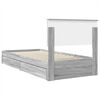 vidaXL Lit de Rangement Gris Sonoma 75 x 190 cm Bois d'ing&eacute;nierie