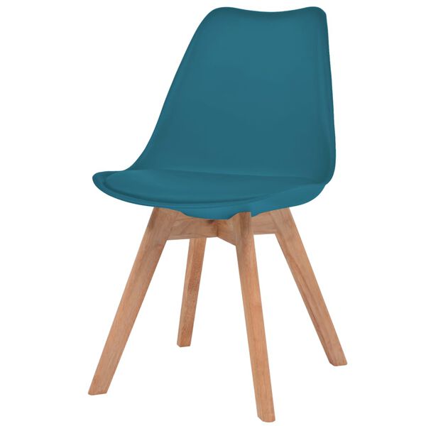 vidaXL Chaises &agrave; manger lot de 6 Turquoise Plastique