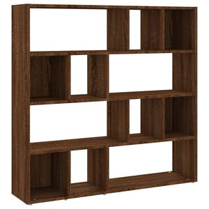 vidaXL Biblioth&egrave;que/S&eacute;parateur de pi&egrave;ce Ch&ecirc;ne marron 105x24x102 cm