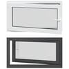 vidaXL Fen&ecirc;tre de sous-sol RISOR 110 x 70 cm PVC et verre Anthracite