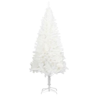 vidaXL Arbre de Noël artificiel aiguilles réalistes blanc 210 cm