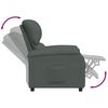 vidaXL Fauteuil inclinable Gris fonc&eacute; Tissu