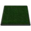 vidaXL Tapis pour animaux 2 pcs avec plateau et gazon artificiel Vert