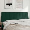 vidaXL Coussin de t&ecirc;te de lit Hanko vert fonc&eacute; 160 cm velours