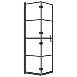 vidaXL Cabine de douche pliable ESG 80x140 cm Noir