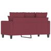 vidaXL Canap&eacute; &agrave; 2 places Rouge bordeaux 120 cm Tissu