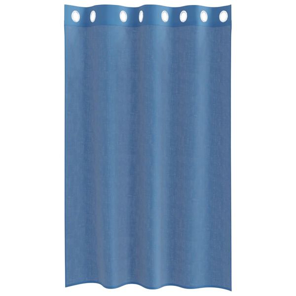 vidaXL Rideaux en voile avec œillets 2 pcs bleu royal
