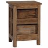 vidaXL Table de chevet bois massif d'acajou 40x30x51 cm