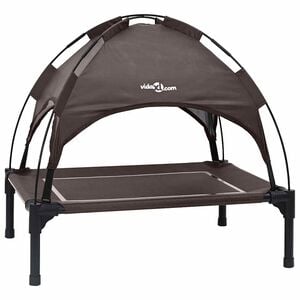 vidaXL Lit pour Chien 71 x 64 x 71 cm Acier Marron