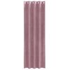 vidaXL Rideaux occultants 2 pcs Rose fonc&eacute; 140 x 225 cm Velours