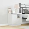 vidaXL Cabinet de chevet avec tiroir 2 pcs Blanc 50 x 34,5 x 50 cm.