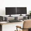 vidaXL Support de moniteur gris b&eacute;ton 100x27x15 cm bois d'ing&eacute;nierie