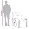vidaXL Fauteuil de massage inclinable Marron Similicuir