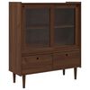 vidaXL Vaisselier BILBAO Caramel fonc&eacute; 104 x 40 x 120 cm