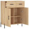 vidaXL Buffet ch&ecirc;ne sonoma 69,5x34x90 cm bois d'ing&eacute;nierie