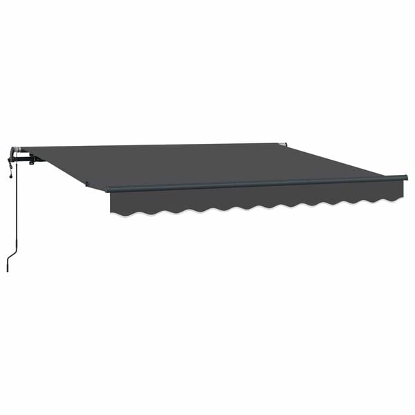 vidaXL Auvent R&eacute;tractable Anthracite 250 x 200 cm tissu