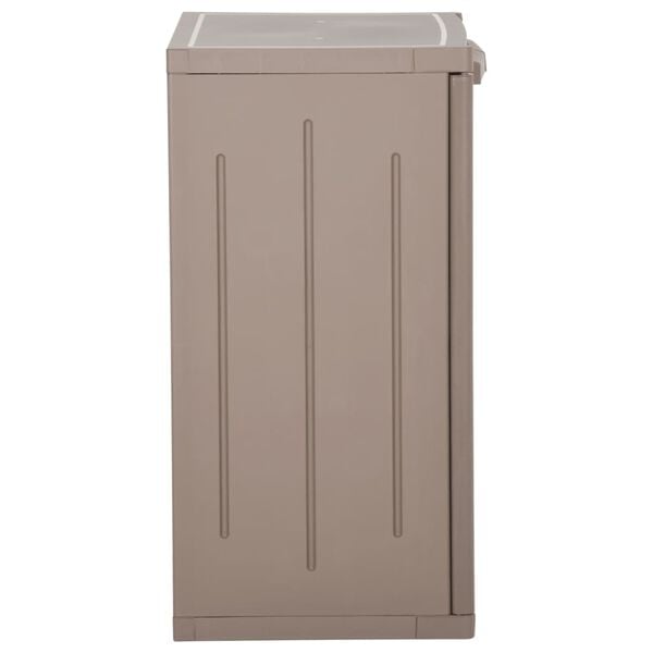 vidaXL Armoire de rangement jardin Marron 65x45x88cm PP Aspect de bois