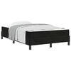 vidaXL Lit &agrave; ressorts avec matelas Noir 120 x 220 cm tissu