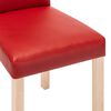 vidaXL Chaises &agrave; manger lot de 6 rouge bordeaux similicuir