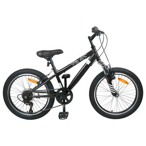 vidaXL Kids Mountain Bike 20 Pouces 6-Speed pour 5-8 ans Noir