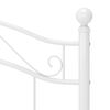 vidaXL Cadre de lit sans matelas blanc m&eacute;tal 100x200 cm