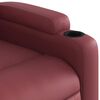 vidaXL Fauteuil inclinable Rouge bordeaux Similicuir