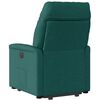 vidaXL Fauteuil inclinable vert fonc&eacute; tissu