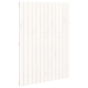vidaXL T&ecirc;te de lit murale Blanc 82,5x3x110 cm Bois massif de pin