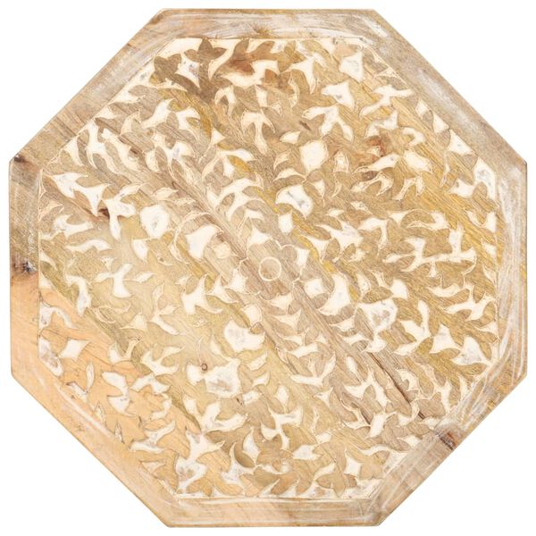 vidaXL Table d'appoint &Oslash;48 cm Bois de manguier massif