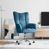 vidaXL Chaise de relaxation Bleu Velours