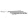 vidaXL Auvent r&eacute;tractable &eacute;lectrique Anthracite et blanc 3 x 2,5 m