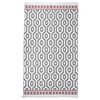 vidaXL Tapis Gris 120x180 cm Coton
