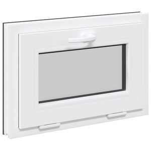 vidaXL Fen&ecirc;tre de sous-sol RISOR 60 x 40 cm PVC et verre Anthracite