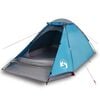 vidaXL Tente de camping &agrave; d&ocirc;me 2 personnes bleu imperm&eacute;able