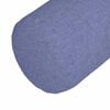 vidaXL Coussins d'accent 2 pcs Bleu denim Ø 15 x 40 cm tissu