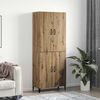 vidaXL Haut Armoire 2 pcs Ch&ecirc;ne artisanal Bois d'ing&eacute;nierie
