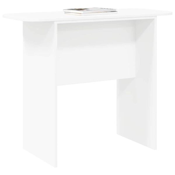 vidaXL Table console Blanc 93 x 40 x 75 cm Bois d'ing&eacute;nierie