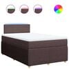 vidaXL Sommier &agrave; lattes de lit avec matelas Marron fonc&eacute; 120x200 cm