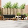 vidaXL Ensemble de canap&eacute;s d'ext&eacute;rieur 7 pcs Naturel et Noir