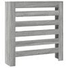 vidaXL Cache-radiateur sonoma gris 78x20x82 cm bois d'ing&eacute;nierie