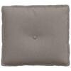 vidaXL Coussin de Dos Taupe 50 x 19 x 45 cm tissu