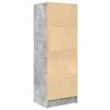 vidaXL Haut Armoire avec tiroir Gris béton 45,5 x 34 x 127 cm