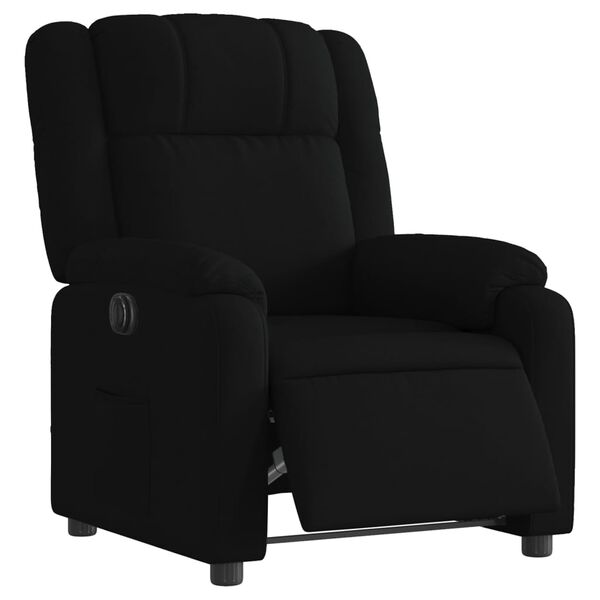 vidaXL Fauteuil inclinable &eacute;lectrique Noir Tissu